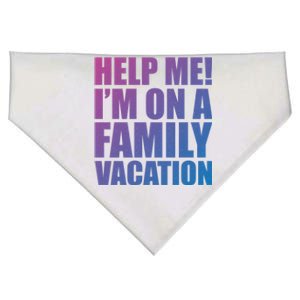 Help Me Im On A Family Vacation Gift USA-Made Doggie Bandana