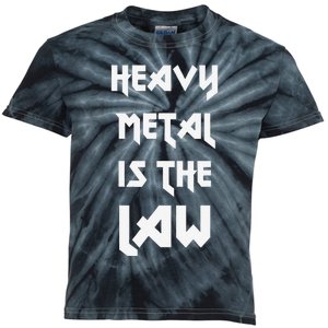 Heavy Metal Is The Law Metalhead Kids Tie-Dye T-Shirt