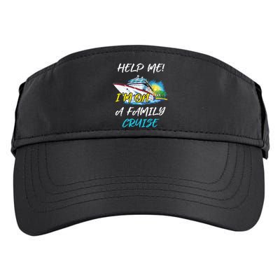 Help Me Im On Family Cruise Cruising Vacation Christmas Cute Gift Adult Drive Performance Visor