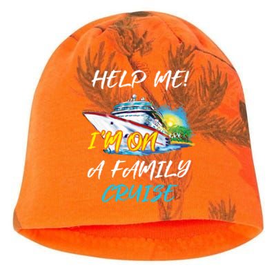 Help Me Im On Family Cruise Cruising Vacation Christmas Cute Gift Kati - Camo Knit Beanie