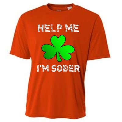 Help Me I'm Sober Funny St. Saint Patrick's Day Cooling Performance Crew T-Shirt