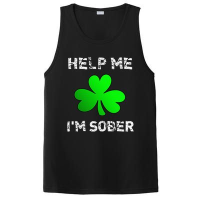 Help Me I'm Sober Funny St. Saint Patrick's Day PosiCharge Competitor Tank