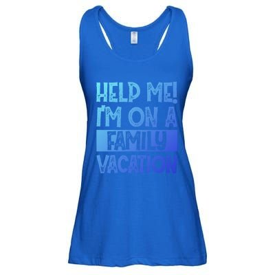 Help Me! Im On A Family Vacation Family Celebration Gift Ladies Essential Flowy Tank