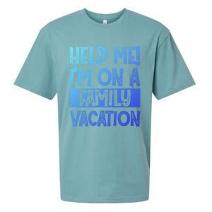 Help Me! Im On A Family Vacation Family Celebration Gift Sueded Cloud Jersey T-Shirt