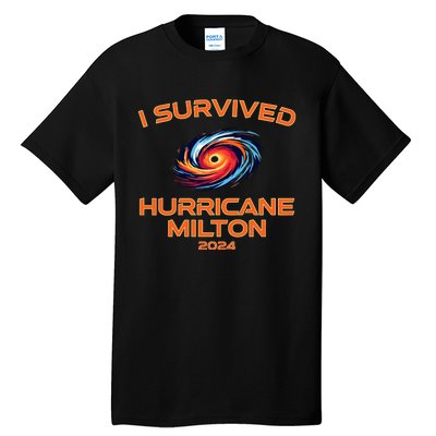 Hurricane Milton I Survived Florida Hurricane Fall 2024 Tall T-Shirt