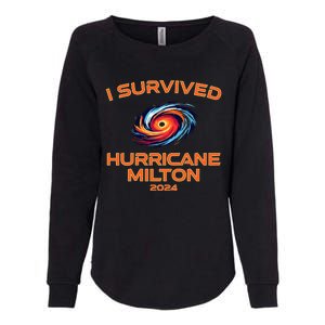 Hurricane Milton I Survived Florida Hurricane Fall 2024 Womens California Wash Sweatshirt