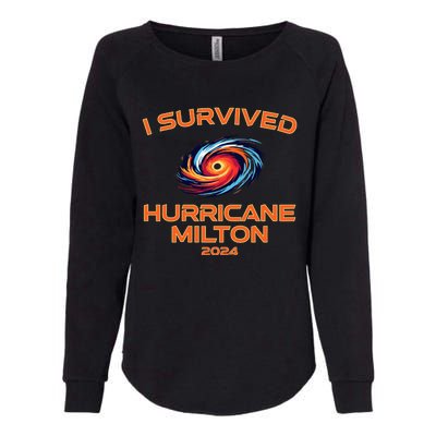 Hurricane Milton I Survived Florida Hurricane Fall 2024 Womens California Wash Sweatshirt