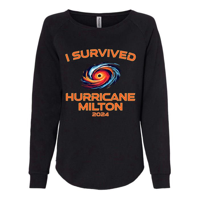 Hurricane Milton I Survived Florida Hurricane Fall 2024 Womens California Wash Sweatshirt