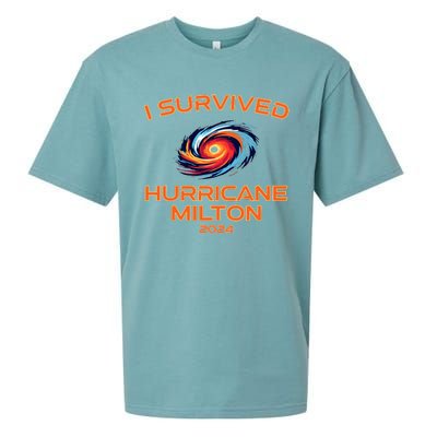 Hurricane Milton I Survived Florida Hurricane Fall 2024 Sueded Cloud Jersey T-Shirt