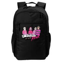 Horror Movies In October We Wear Pink For Breast Cancer Awareness Daily Commute Backpack