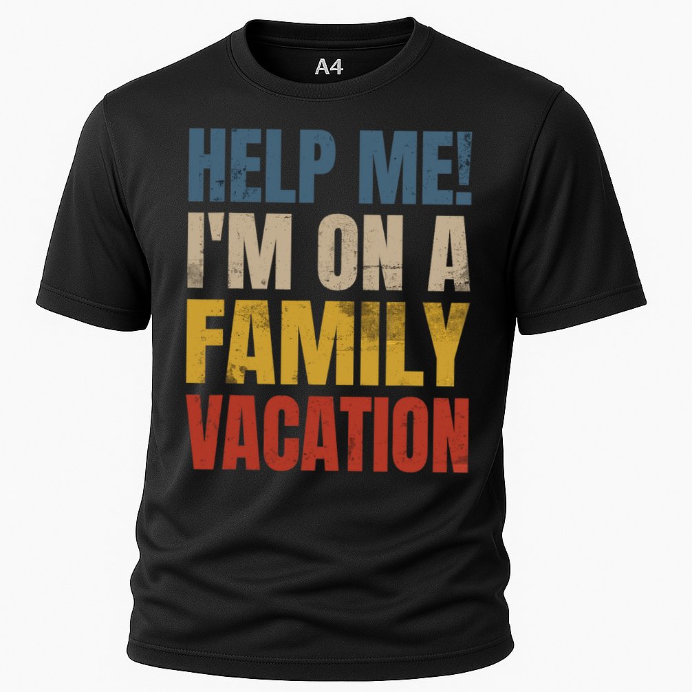 Help Me I'm On A Family Vacation Cooling Performance Crew T-Shirt