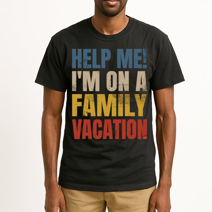 Help Me I'm On A Family Vacation Tall T-Shirt