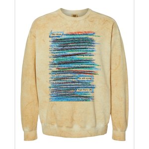 Hey Mum Im Still Trying Hope Thats Okay Colorblast Crewneck Sweatshirt