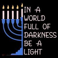 Hanukkah Menorah In A World Full Of Darkness Be A Light Impact Tech Backpack