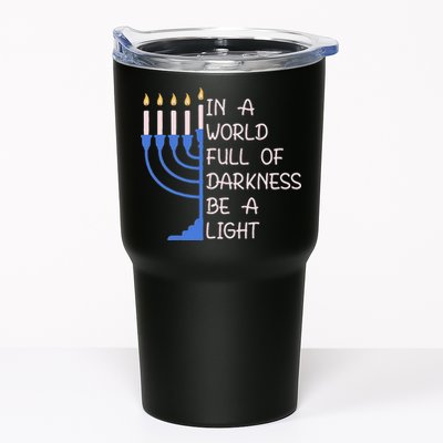 Hanukkah Menorah In A World Full Of Darkness Be A Light Tumbler