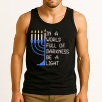 Hanukkah Menorah In A World Full Of Darkness Be A Light Tank Top
