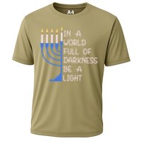 Hanukkah Menorah In A World Full Of Darkness Be A Light Performance Shirt