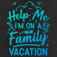 Help Me Im On A Family Vacation Travel Traveling Funny Gift Adult Drive Performance Visor