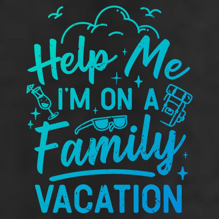 Help Me Im On A Family Vacation Travel Traveling Funny Gift Adult Drive Performance Visor