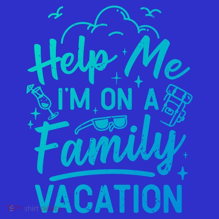 Help Me Im On A Family Vacation Travel Traveling Funny Gift Tall T-Shirt