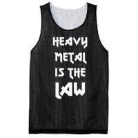 Heavy Metal Is The Law Metalhead Mesh Reversible Basketball Jersey Tank