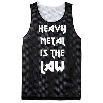 Heavy Metal Is The Law Metalhead Mesh Reversible Basketball Jersey Tank