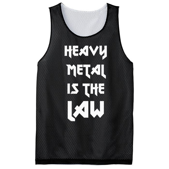 Heavy Metal Is The Law Metalhead Mesh Reversible Basketball Jersey Tank