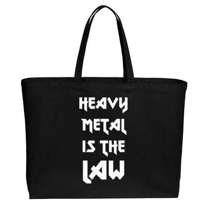 Heavy Metal Is The Law Metalhead Cotton Canvas Jumbo Tote