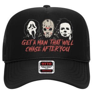 Horror Movie Inspired VillainS Valentines High Crown Mesh Back Trucker Hat