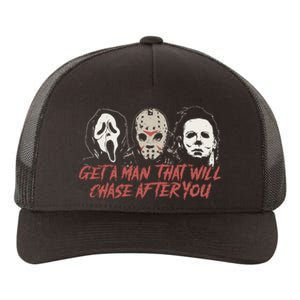 Horror Movie Inspired VillainS Valentines Yupoong Adult 5-Panel Trucker Hat