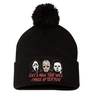 Horror Movie Inspired VillainS Valentines Pom Pom 12in Knit Beanie