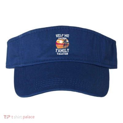Help Me Im On A Family Vacation Holidays Relatives Travel Gift Visor