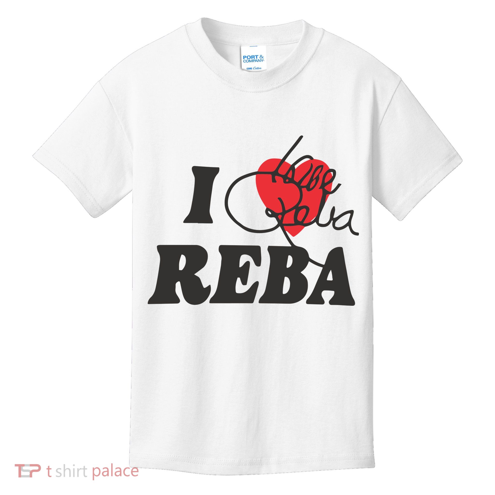 Howie Mandel I Love Reba Kids T-Shirt
