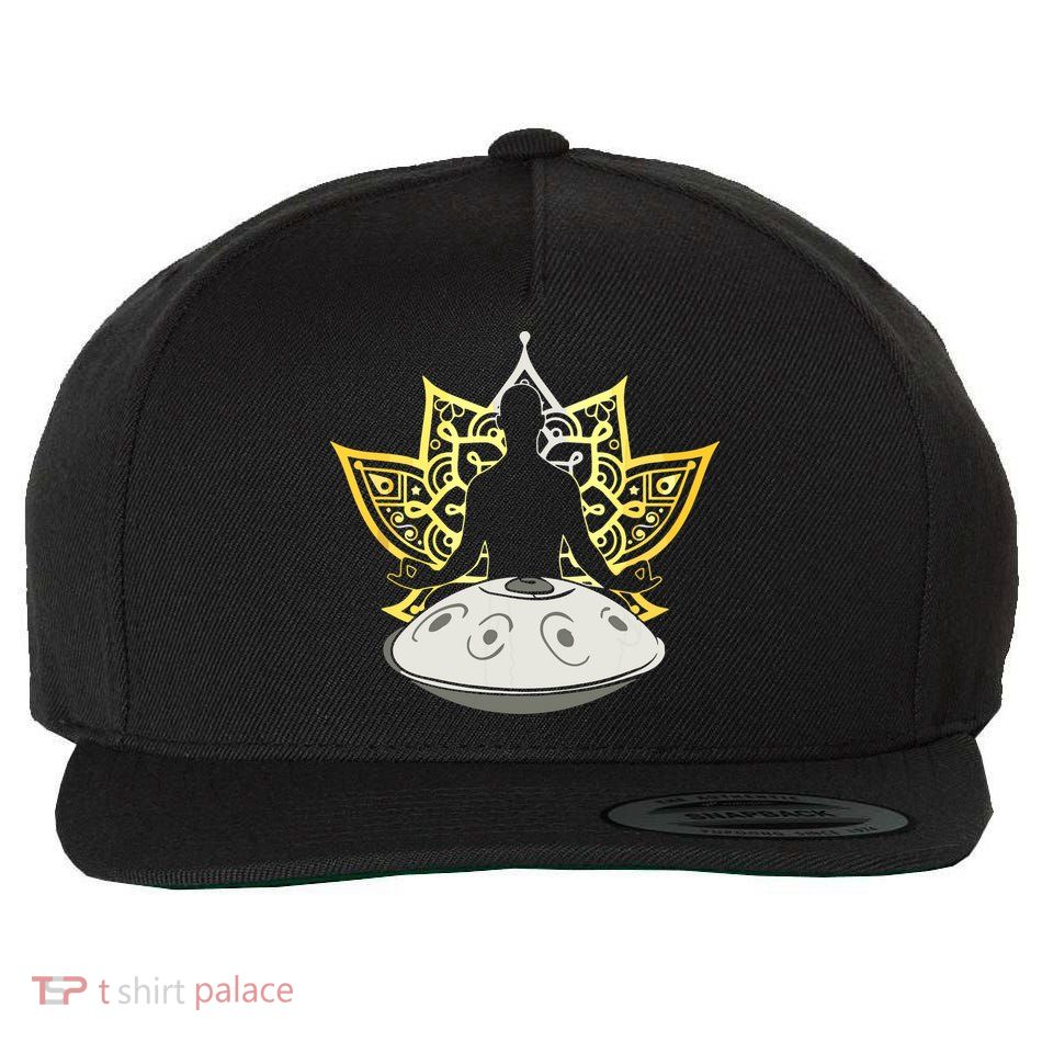 Handpan Musical Instrument Mindfulness Yoga Meditation Wool Snapback Cap