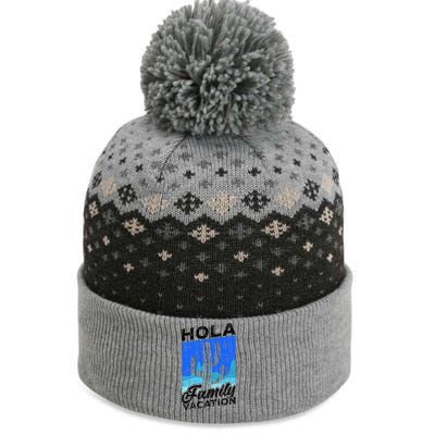 Help Me Im On A Family Vacation Mexico Relatives Holidays Gift The Baniff Cuffed Pom Beanie