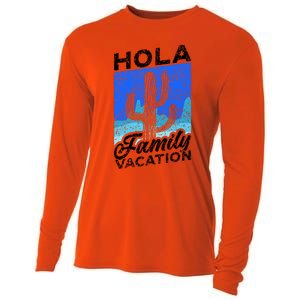 Help Me Im On A Family Vacation Mexico Relatives Holidays Gift Cooling Performance Long Sleeve Crew