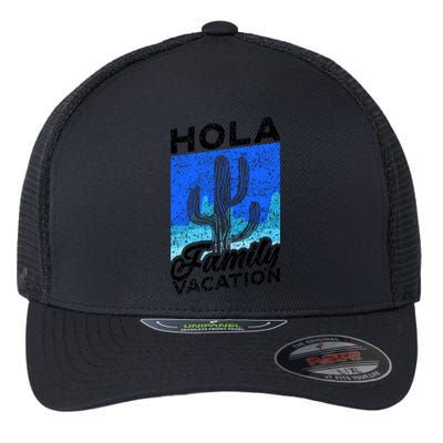 Help Me Im On A Family Vacation Mexico Relatives Holidays Gift Flexfit Unipanel Trucker Cap