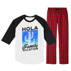 Help Me Im On A Family Vacation Mexico Relatives Holidays Gift Raglan Sleeve Pajama Set