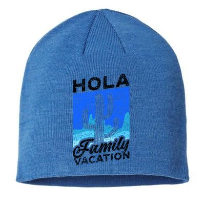 Help Me Im On A Family Vacation Mexico Relatives Holidays Gift Sustainable Beanie