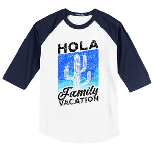 Help Me Im On A Family Vacation Mexico Relatives Holidays Gift Baseball Sleeve Shirt