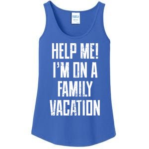 Help Me Im On A Family Vacation Summer Road Trip Cruise Gift Ladies Essential Tank