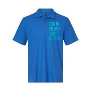 Help Me Im On A Family Vacation Summer Road Trip Cruise Gift Softstyle Adult Sport Polo