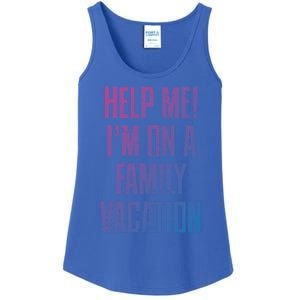 Help Me Im On A Family Vacation Summer Road Trip Cruise Gift Ladies Essential Tank