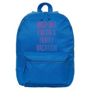 Help Me Im On A Family Vacation Summer Road Trip Cruise Gift 16 in Basic Backpack