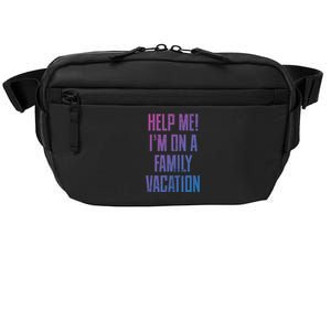 Help Me Im On A Family Vacation Summer Road Trip Cruise Gift Crossbody Pack