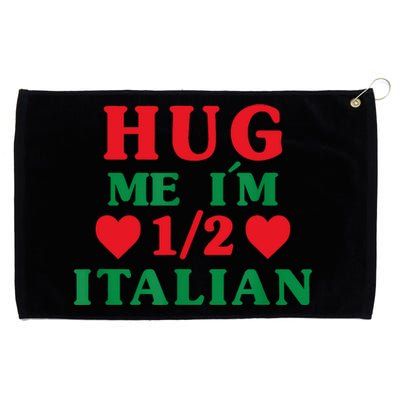 Hug Me I'm 12 Half Italian Funny American Italian Women Grommeted Golf Towel