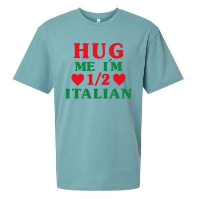 Hug Me I'm 12 Half Italian Funny American Italian Sueded Cloud Jersey T-Shirt