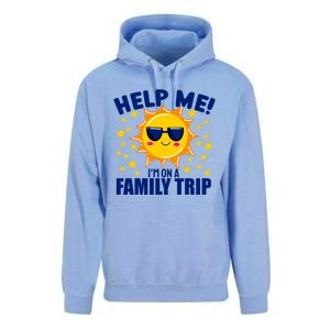 Help Me Im On A Family Vacation Sunny Holiday Meaningful Gift Unisex Surf Hoodie