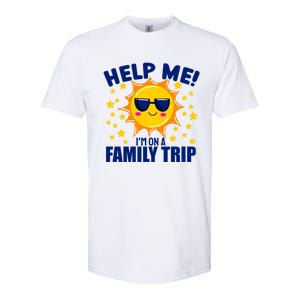 Help Me Im On A Family Vacation Sunny Holiday Meaningful Gift Softstyle CVC T-Shirt