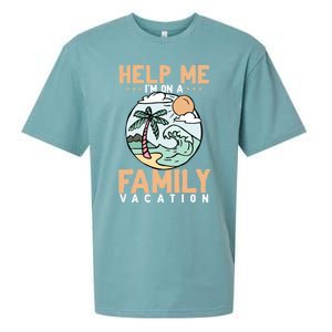 Help Me Im On A Family Vacation Gift Sueded Cloud Jersey T-Shirt